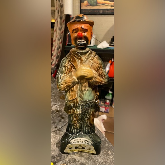 Jim Beam Other - Emmitt Kelly Whiskey Decanter Clown